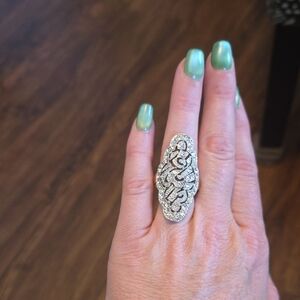 Elegant Silver Statement Ring